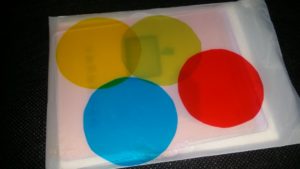 Filtre colorisé objectif